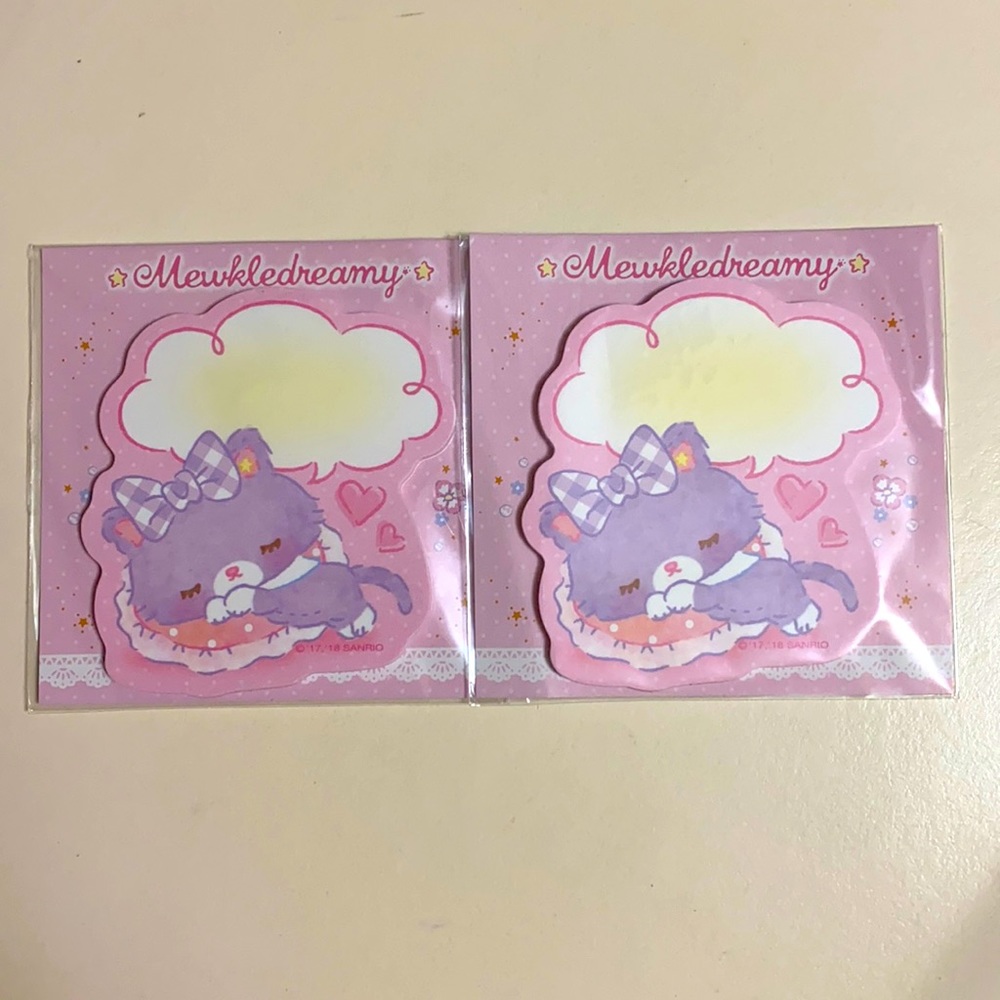 NWT. Sanrio Mewkledreamy Mini Notepads.